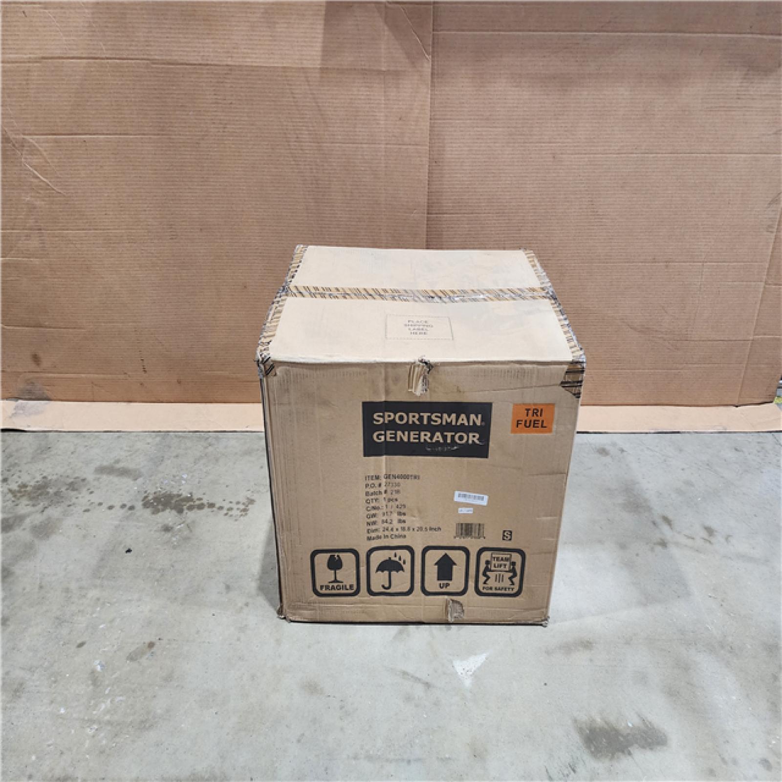 HOUSTON LOCATION - AS - IS SPORTSMAN GENERATOR (BRAND NEW)