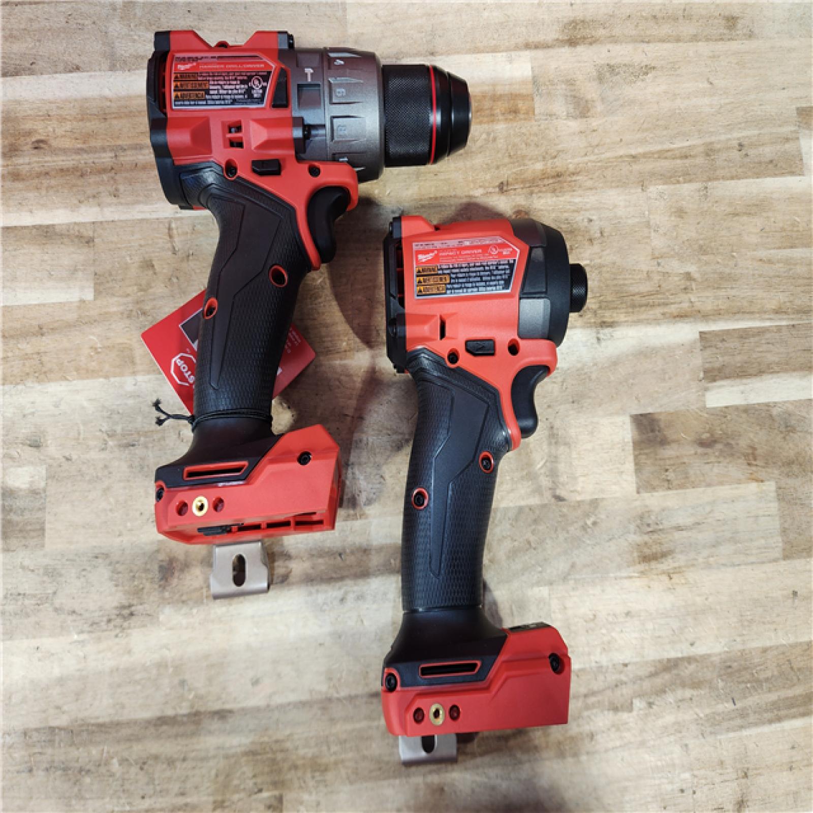HOUSTON LOCATION - AS-IS (APPEARS LIKE NEW) Milwaukee FUEL 18V Lithium-Ion Brushless Cordless Hammer Drill and Impact Driver Combo Kit