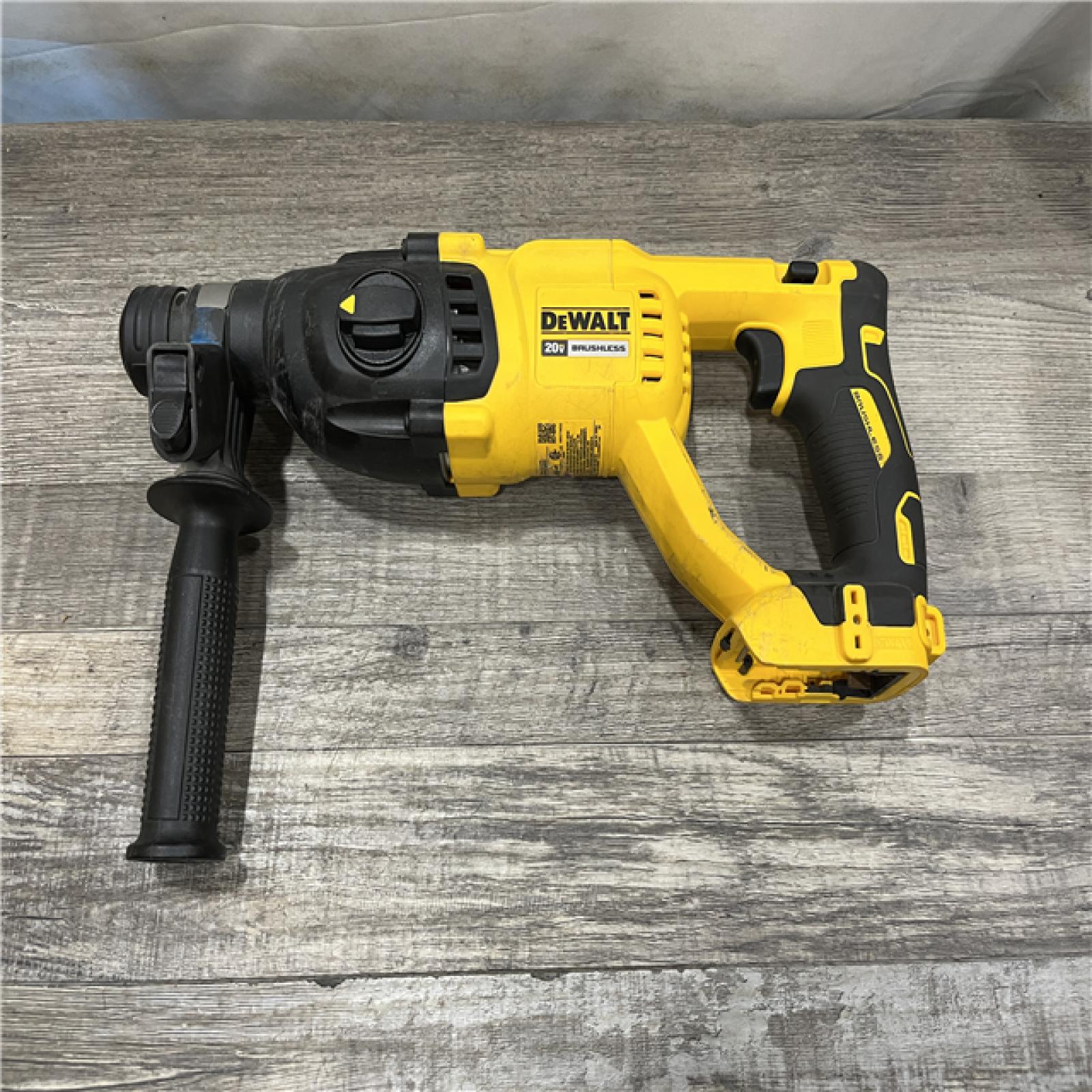 AS-IS DEWALT 20V MAX Cordless Brushless 1 in. SDS Plus D-Handle Concrete and Masonry Rotary Hammer (Tool Only)