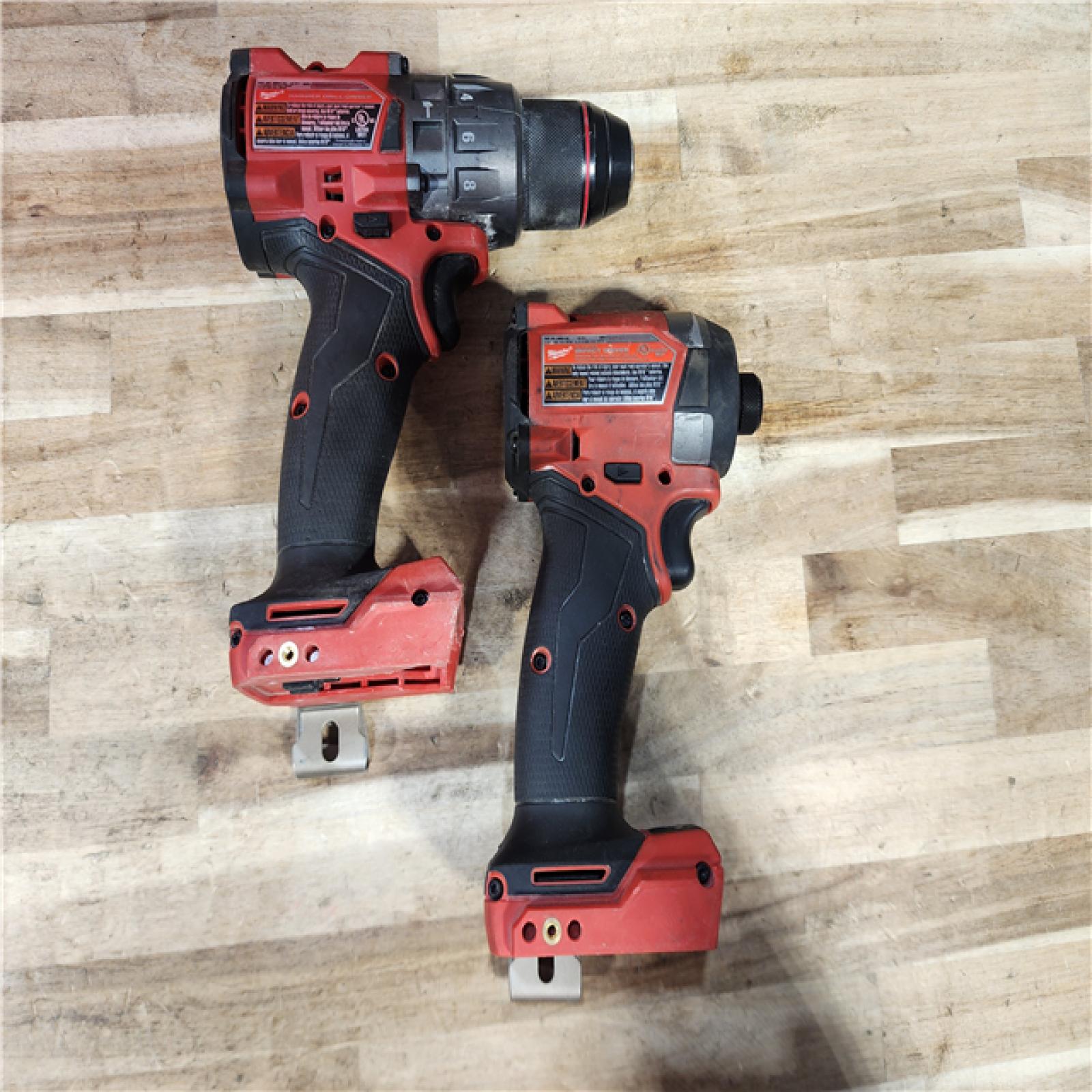 HOUSTON LOCATION - AS-IS Milwaukee FUEL 18V Lithium-Ion Brushless Cordless Hammer Drill and Impact Driver Combo Kit