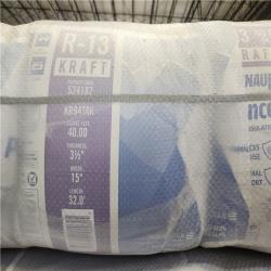 Phoenix NEW Knauf Insulation R13 Kraft Faced 15 in. x 32 ft. Fiberglass Insulation Rolls for 2x4 Wall - Sound-Reducing and Made in America (48-Rolls)