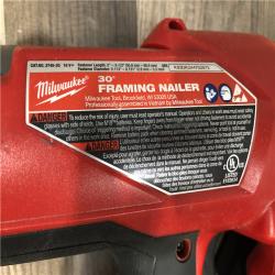 AS-IS Milwaukee FUEL 3-1/2 in. 18-Volt 30-Degree Lithium-Ion Brushless Cordless Framing Nailer (Tool-Only)