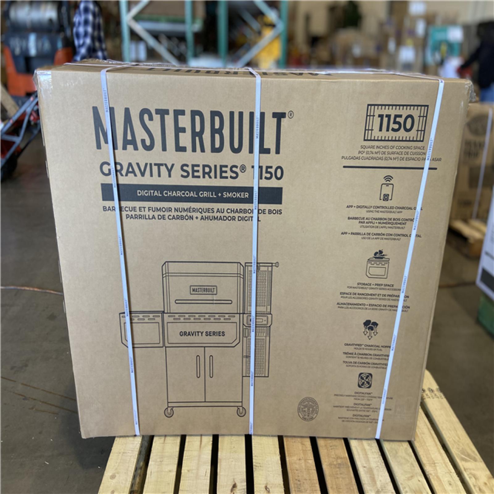 DALLAS LOCATION - Masterbuilt Gravity Series Charcoal Grill Plus Smoker in Black 1150 sq. in