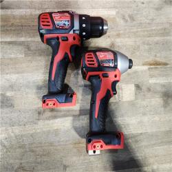 HOUSTON LOCATION - AS-IS Milwaukee 18V Cordless Brushed 2-Tool Drill/Driver and Impact Driver Kit