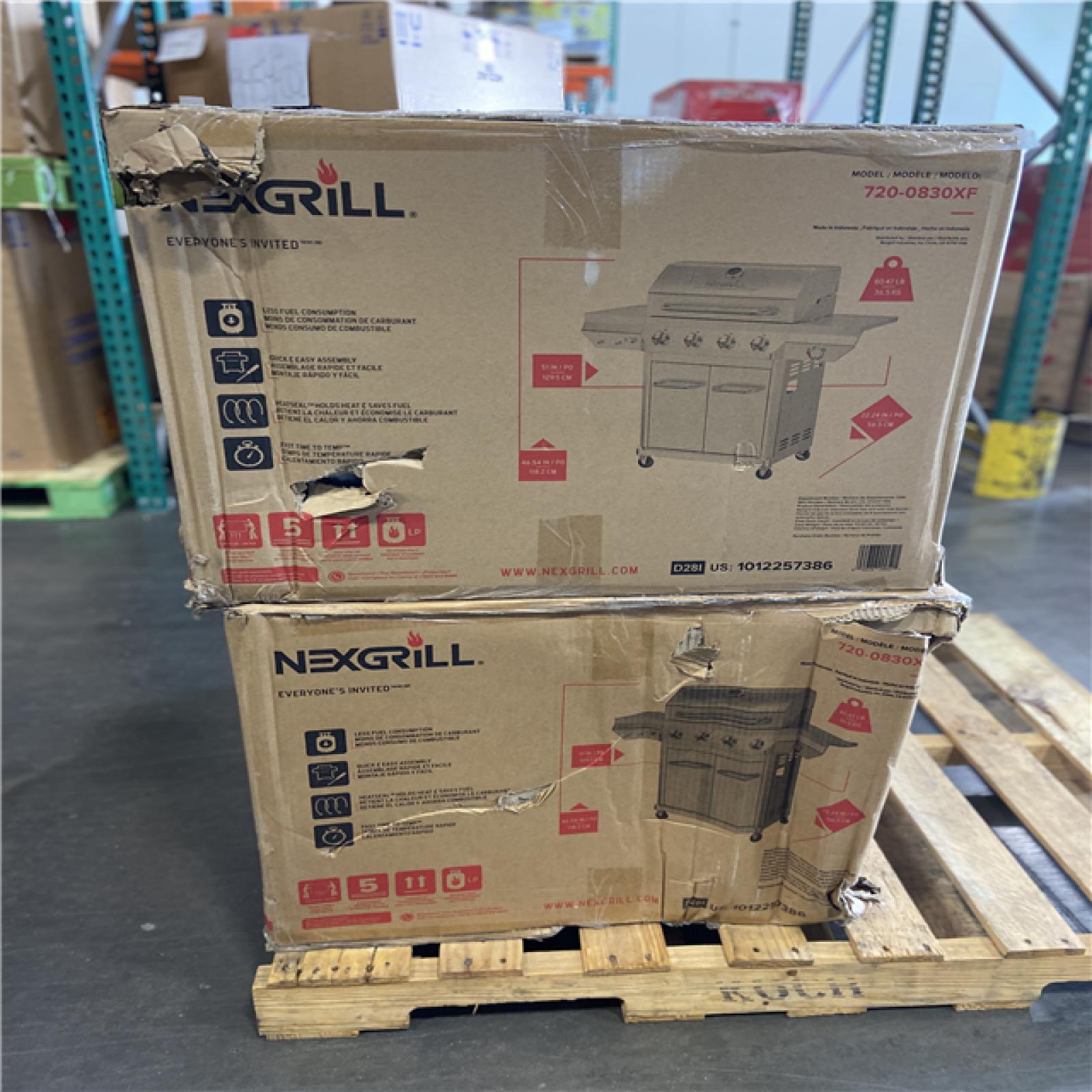 DALLAS LOCATION - Nexgrill 4 Burner Stainless Steel Propane Gas Grill with Side Burner (2 UNITS)
