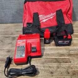 HOUSTON LOCATION - AS-IS Milwaukee M12/M18 12/18V Lithium-Ion Cordless 3/8 in. Ratchet and 1/2 in. High Torque Impact Wrench with Friction Ring Combo Kit