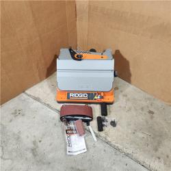 Houston location- AS-IS RIDGID 5 Amp Corded Oscillating Edge Belt/Spindle Sander - Appears IN LIKE NEW Condition