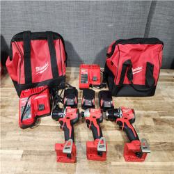 Houston Location AS-IS Milwaukee Drills QTY/3 and Batteries QTY/3 with Chargers QTY/2