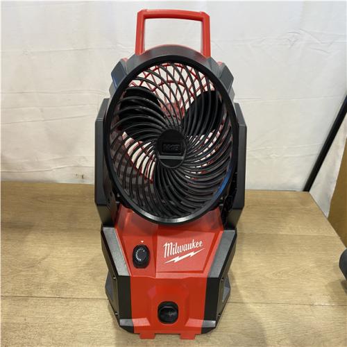 AS-IS - Milwaukee 18-Volt Lithium-Ion Brushless Cordless PACKOUT Jobsite Fan (Tool-Only)