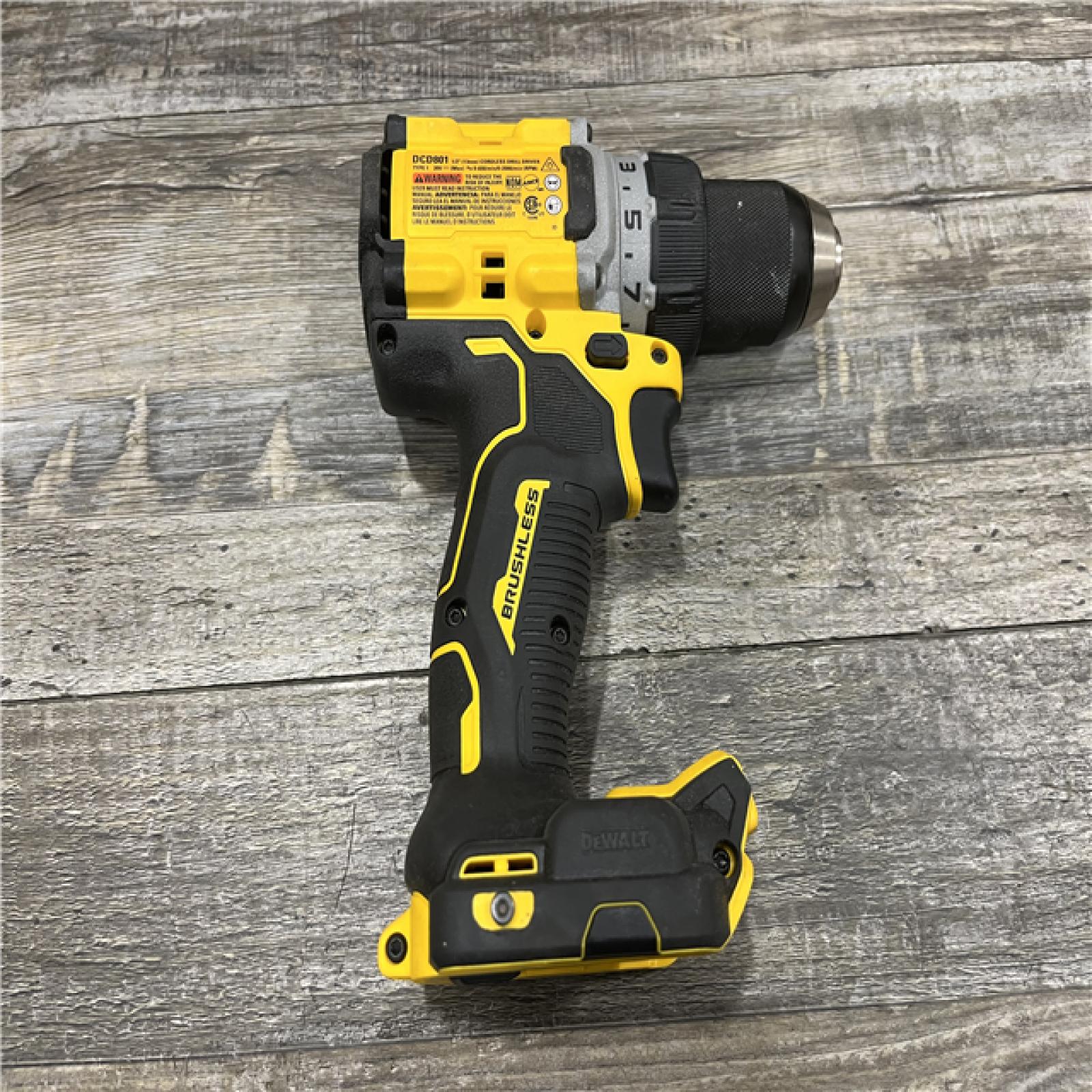 AS-IS DEWALT 20V XR Lithium-Ion Cordless Brushless 1/2 in. Drill/Driver Kit