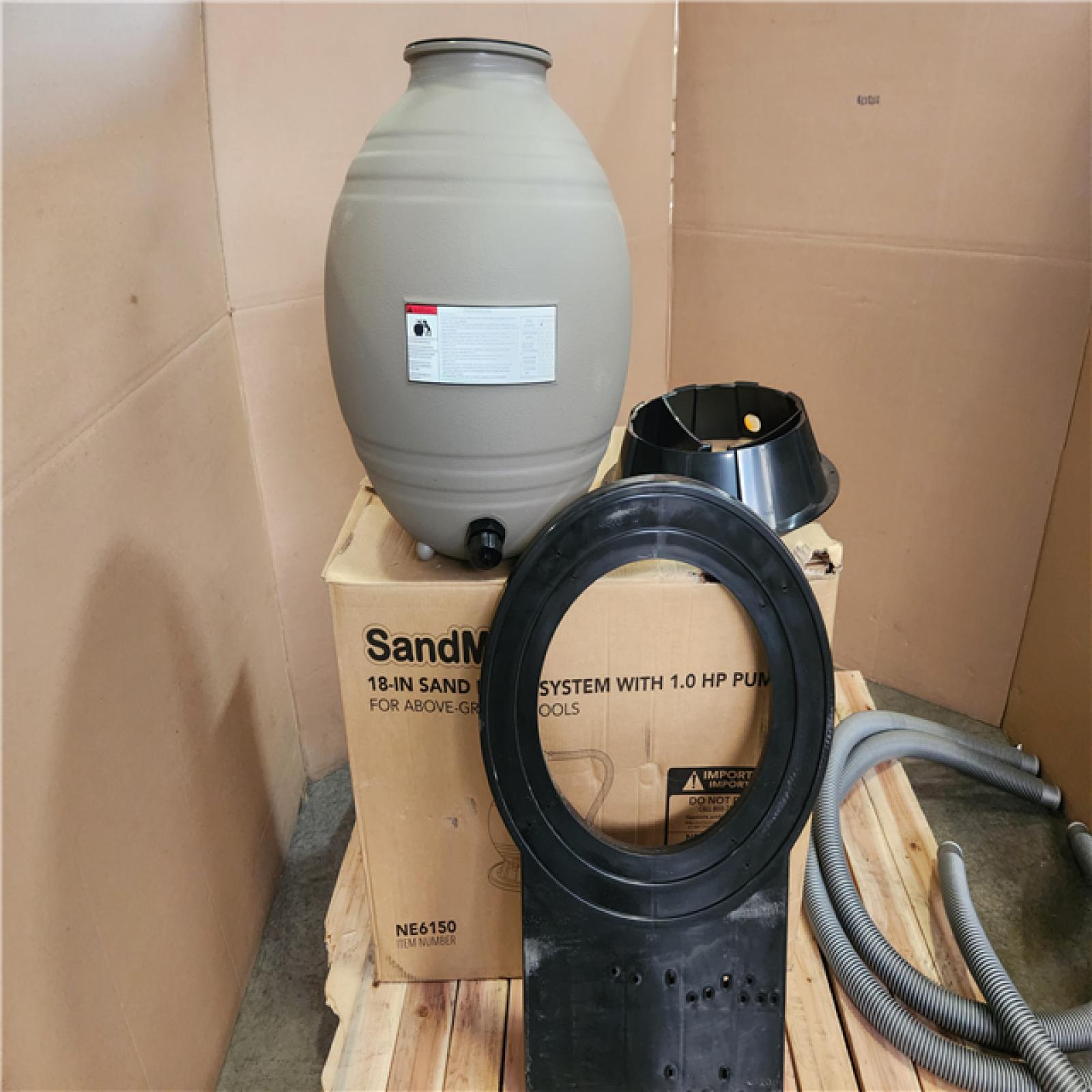 Phoenix LIKE NEW Blue Wave Sandman 18 in. 1.77 sq. ft. Sand Filter System with 1.0 HP Pump-above Ground