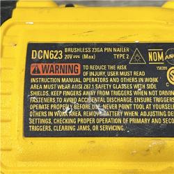 AS-IS DEWALT ATOMIC 20V MAX Lithium Ion Cordless 23 Gauge Pin Nailer (Tool Only)