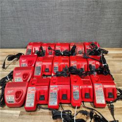 HOUSTON LOCATION - AS-IS MILWAUKEE BATTERY CHARGER PACK QTY - 16