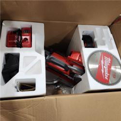 As-Is- M18 FUEL 18V 10 in. Lithium-Ion Brushless Cordless Dual Bevel Sliding Compound Miter Saw Kit with One 8.0 Ah Battery