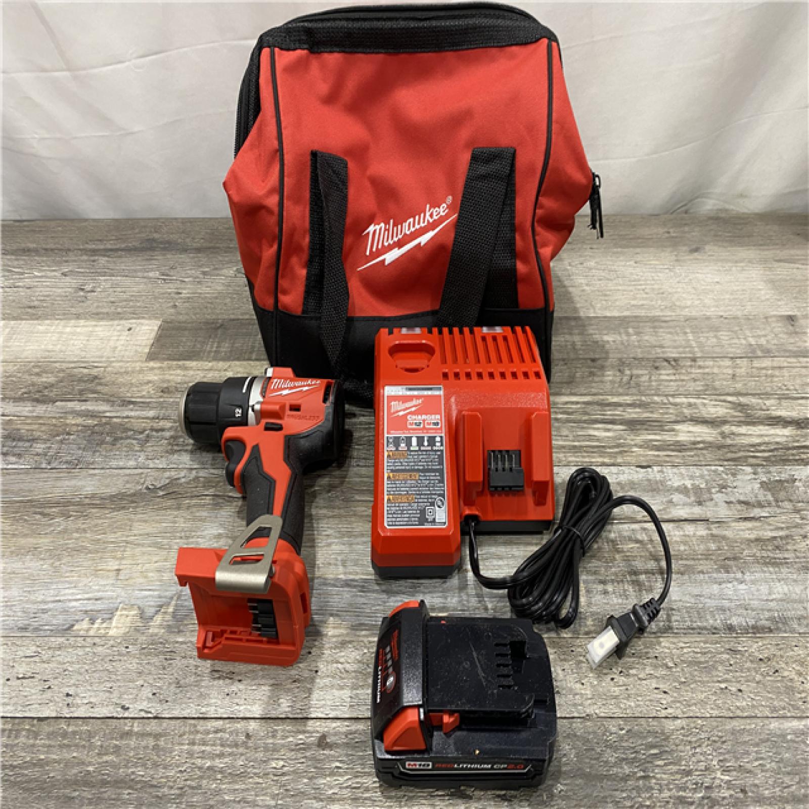 AS-IS Milwaukee Compact Next Gen 1/2 in. Brushless Cordless Drill/Driver Kit