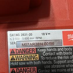 NEW - Milwaukee FUEL 18V Lithium-Ion Cordless Brushless 6-1/2 in. Plunge Cut Track Saw (Tool-Only)