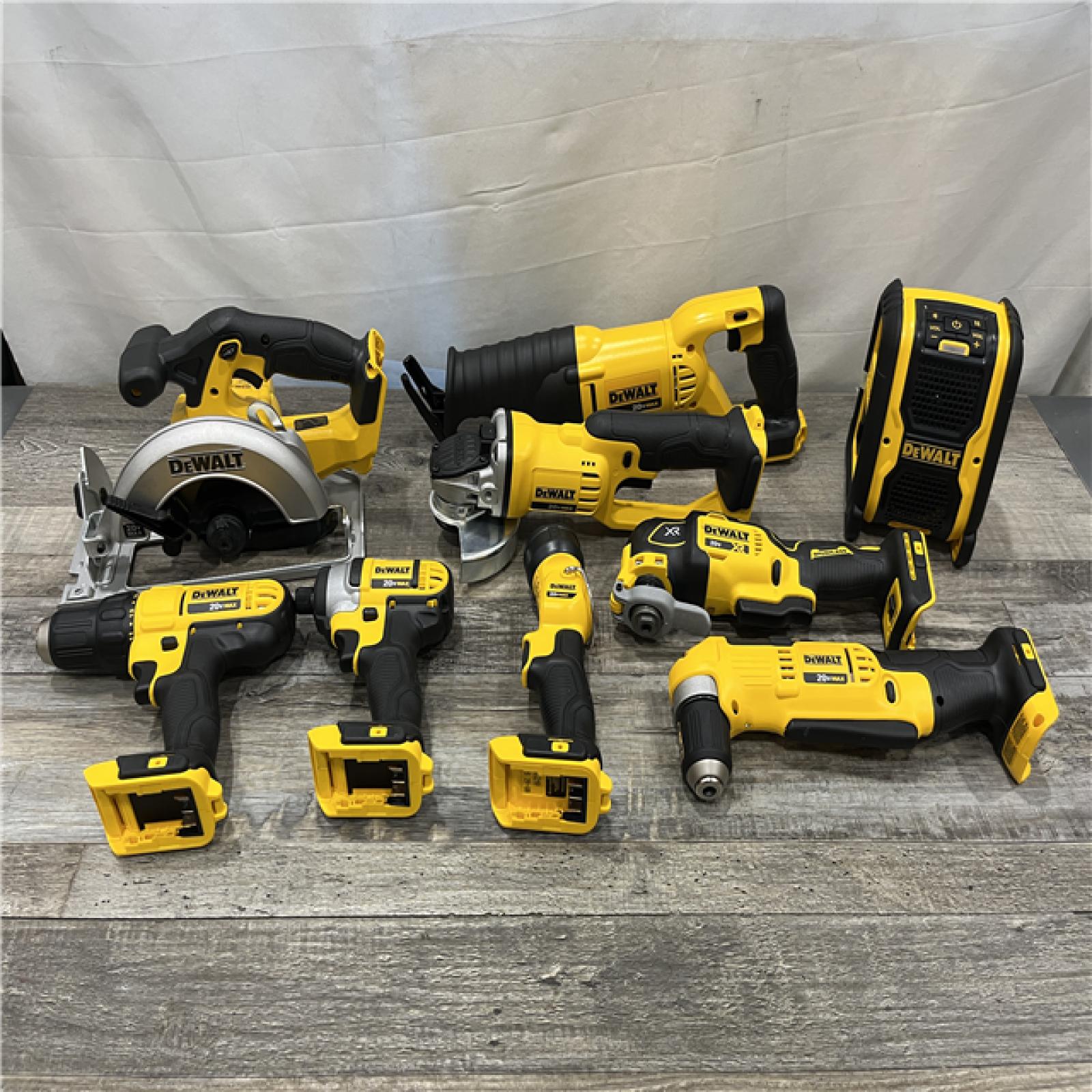 AS-IS DEWALT 20V MAX Cordless 9 Tool Combo Kit