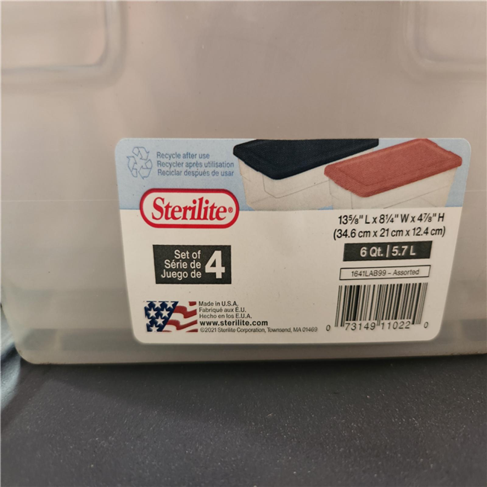 Phoenix Location Sterilite 6 Qt. Storage Box Pallet (69 Containers)