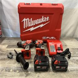 AS-IS Milwaukee FUEL 18V Lithium-Ion Brushless Cordless Hammer Drill and Impact Driver Combo Kit