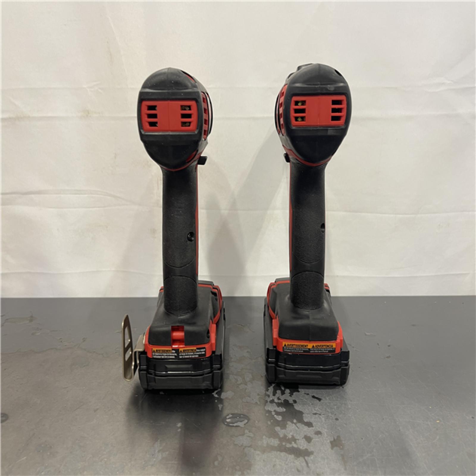 AS-IS- Milwaukee 18V Cordless Brushed 2-Tool Drill/Driver and Impact Driver Kit