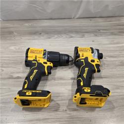 AS-IS DeWalt 20V MAX Atomic Cordless 2 Tool Compact Hammer Drill and Impact Driver Kit