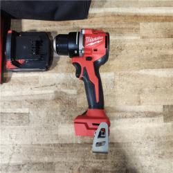 HOUSTON LOCATION - AS - IS Milwaukee 18V Lithium-Ion Brushless Cordless 1/2 in. Compact Drill/Driver with kit