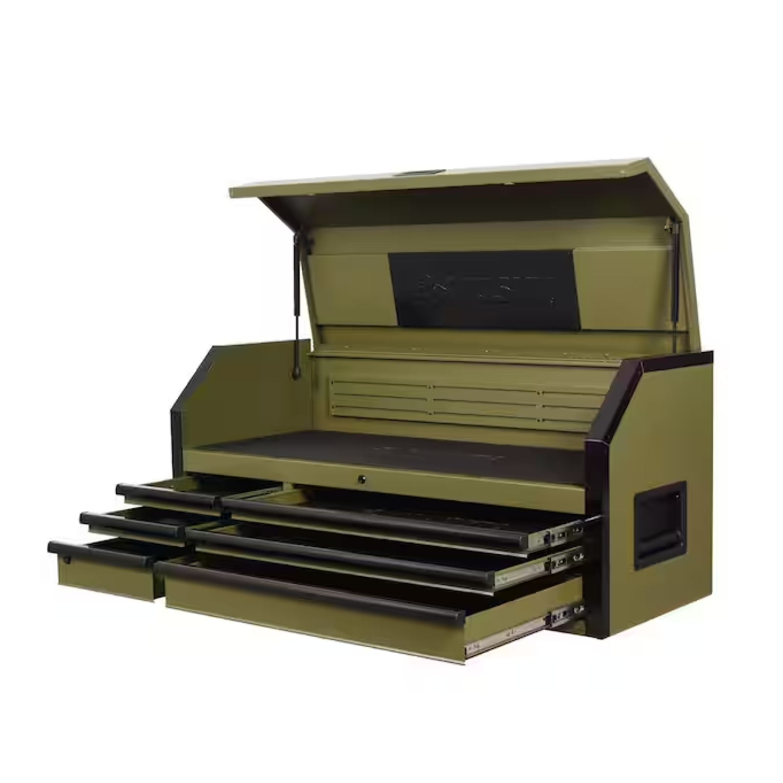 DALLAS LOCATION- AS-IS HUSKY Heavy Duty 52 in. W 6-Drawer Matte Army Green Top Tool Chest