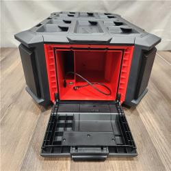 AS-IS- Milwaukee 18V M18 PACKOUT Lithium-Ion Cordless Radio + Charger (Tool Only)