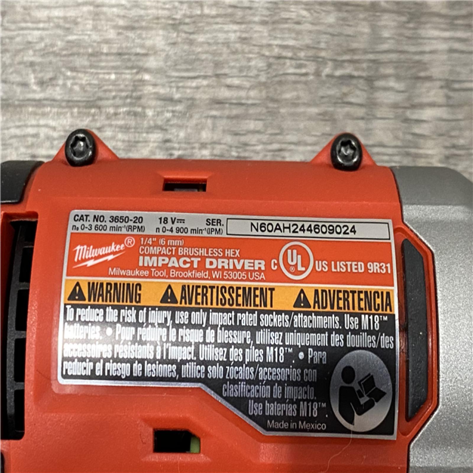 AS-IS Milwaukee 18V Lithium-Ion Brushless Cordless Compact Drill/Impact Combo Kit