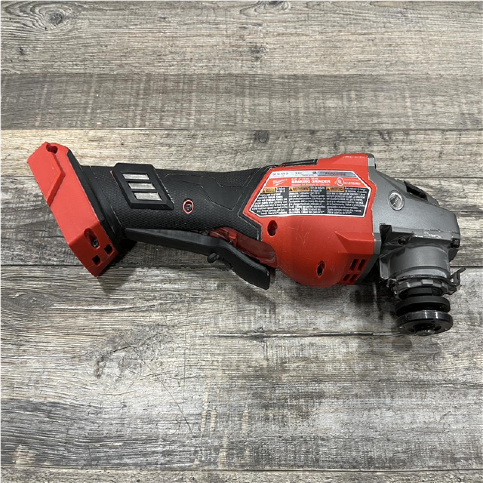 AS-IS Milwaukee FUEL 18-Volt Lithium-Ion Brushless Cordless 4-1/2 in./6 in. Braking Grinder with Paddle Switch (Tool-Only)