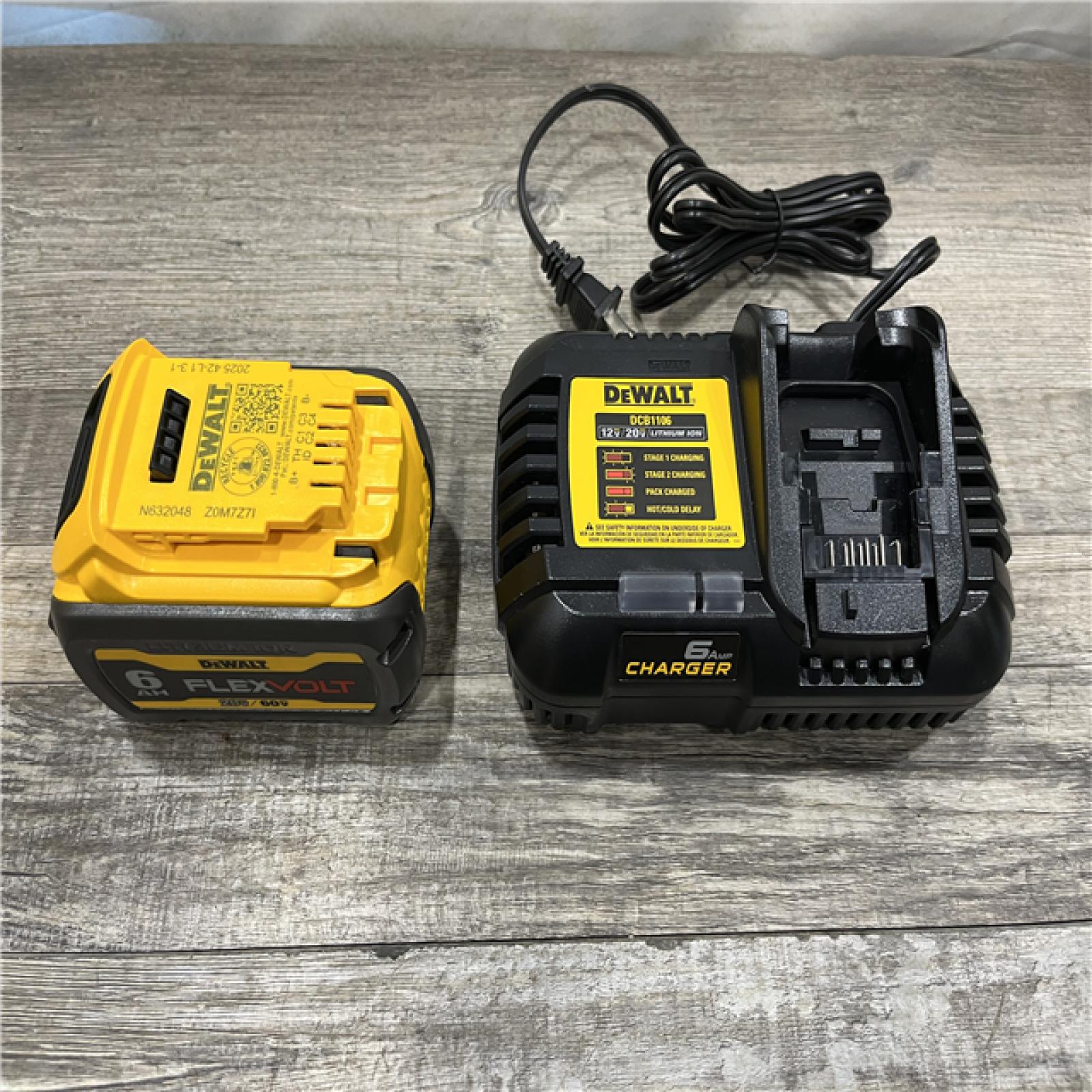 AS-IS DEWALT FLEXVOLT 20V/60V MAX Lithium-Ion 6.0Ah Battery Pack Kit