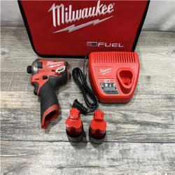 AS-IS Milwaukee FUEL SURGE 12V Lithium-Ion Brushless Cordless 1/4 in. Hex Impact Driver Compact Kit