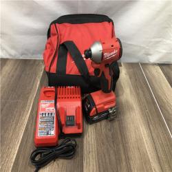 AS-IS Milwaukee 18-Volt Lithium-Ion Compact Brushless Cordless 1/4 in. Impact Driver Kit