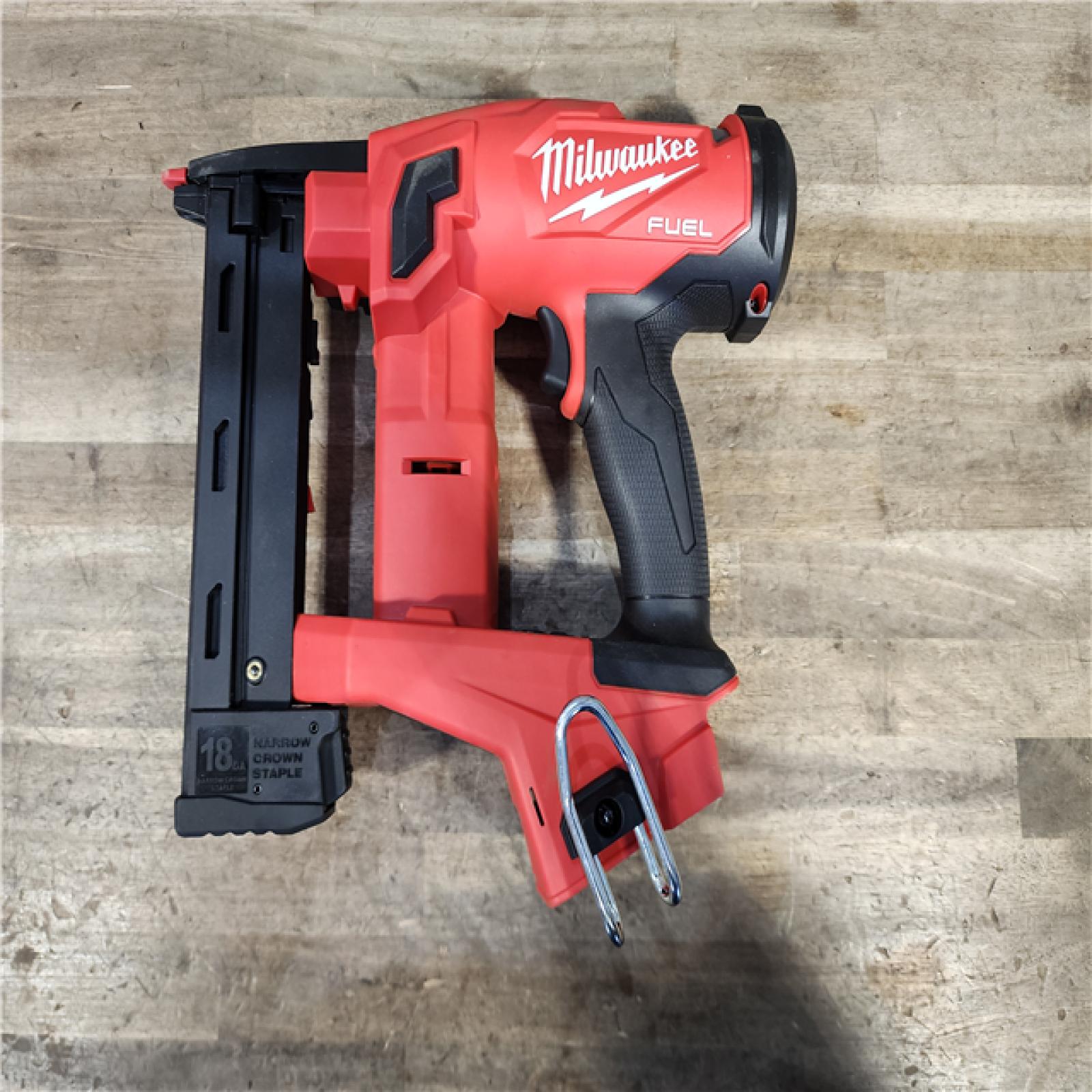 HOUSTON LOCATION - AS-IS (APPEARS LIKE NEW) MILWAUKEE FUEL 18V Cordless 18-Gauge 1/4 in. Narrow Crown Stapler (Tool-Only)