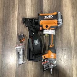 AS-IS RIDGID Pneumatic 15 Deg. 1-3/4 in. Coil Roofing Nailer