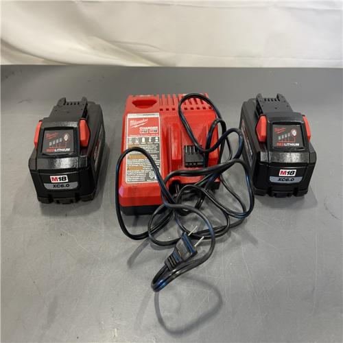 AS-IS - Milwaukee 18-Volt Lithium-Ion High Output Starter Kit with Two 6.0 Ah Battery and Charger