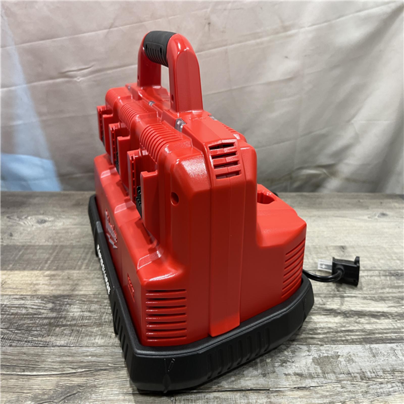 AS-IS Milwaukee 12-Volt/18-Volt Lithium-Ion Multi-Voltage 6-Port Sequential Rapid Battery Charger