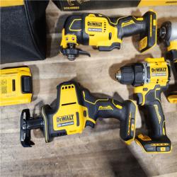 HOUSTON LOCATION - AS-IS (APPEARS LIKE NEW) DeWalt 20V MAX ATOMIC Cordless Brushless 4-Tool Combo Kit