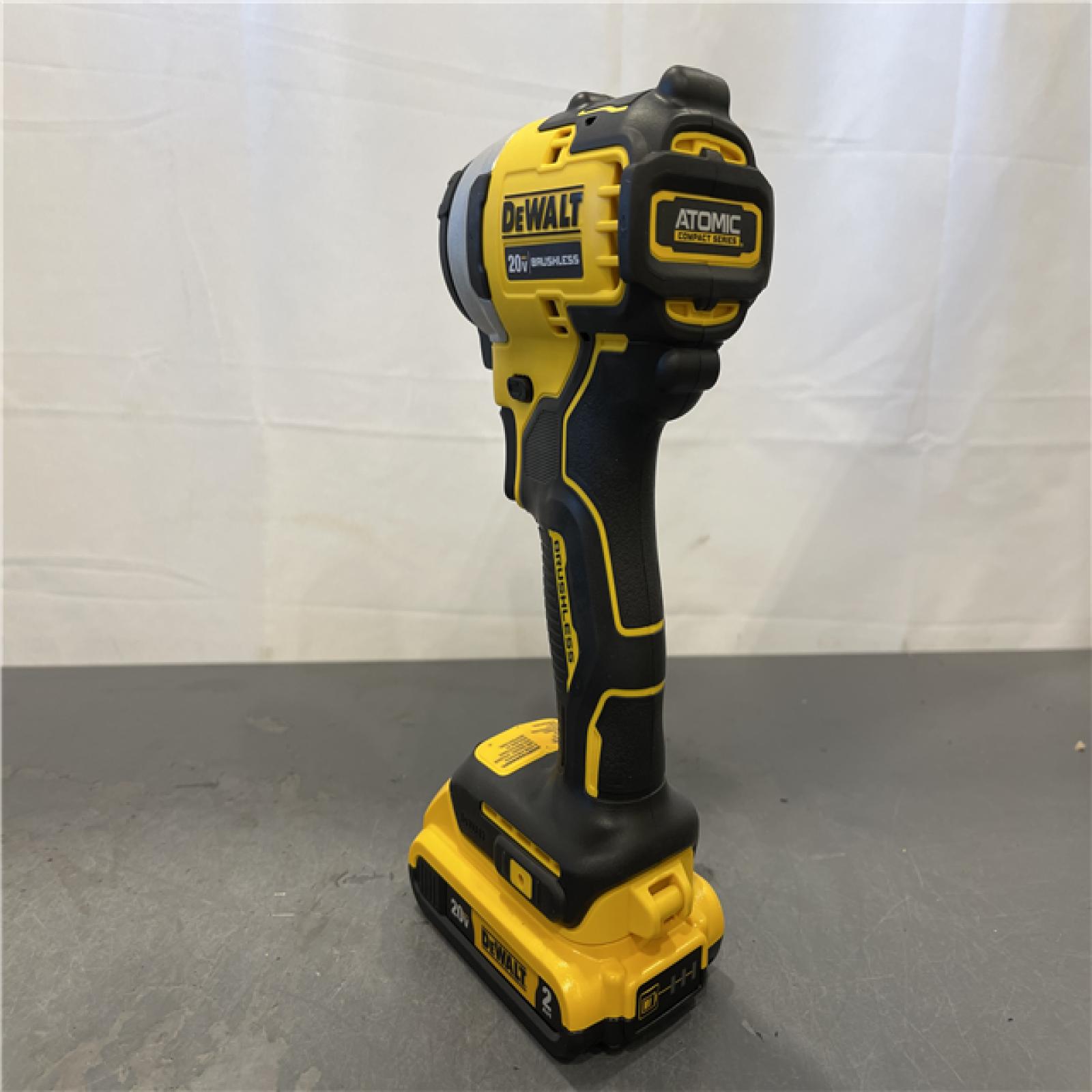 AS-IS - DeWALT ATOMIC 20V Max Lithium-Ion Brushless Cordless Compact 1/4 in. Impact Driver Kit