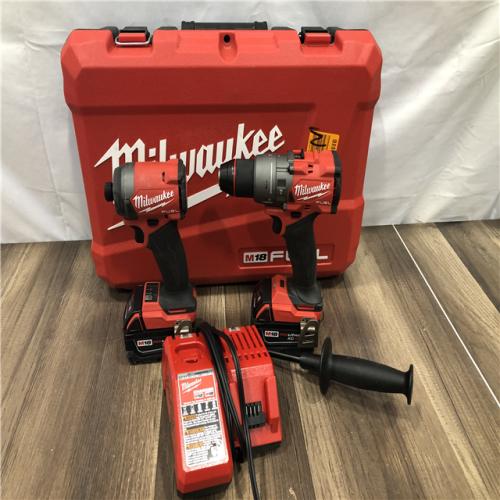 AS-IS Milwaukee FUEL 18V Lithium-Ion Brushless Cordless Hammer Drill and Impact Driver Combo Kit