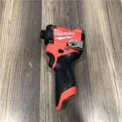 AS-IS Milwaukee FUEL 12V Lithium-Ion Brushless Cordless 1/4 in. Hex Impact Driver (Tool-Only)