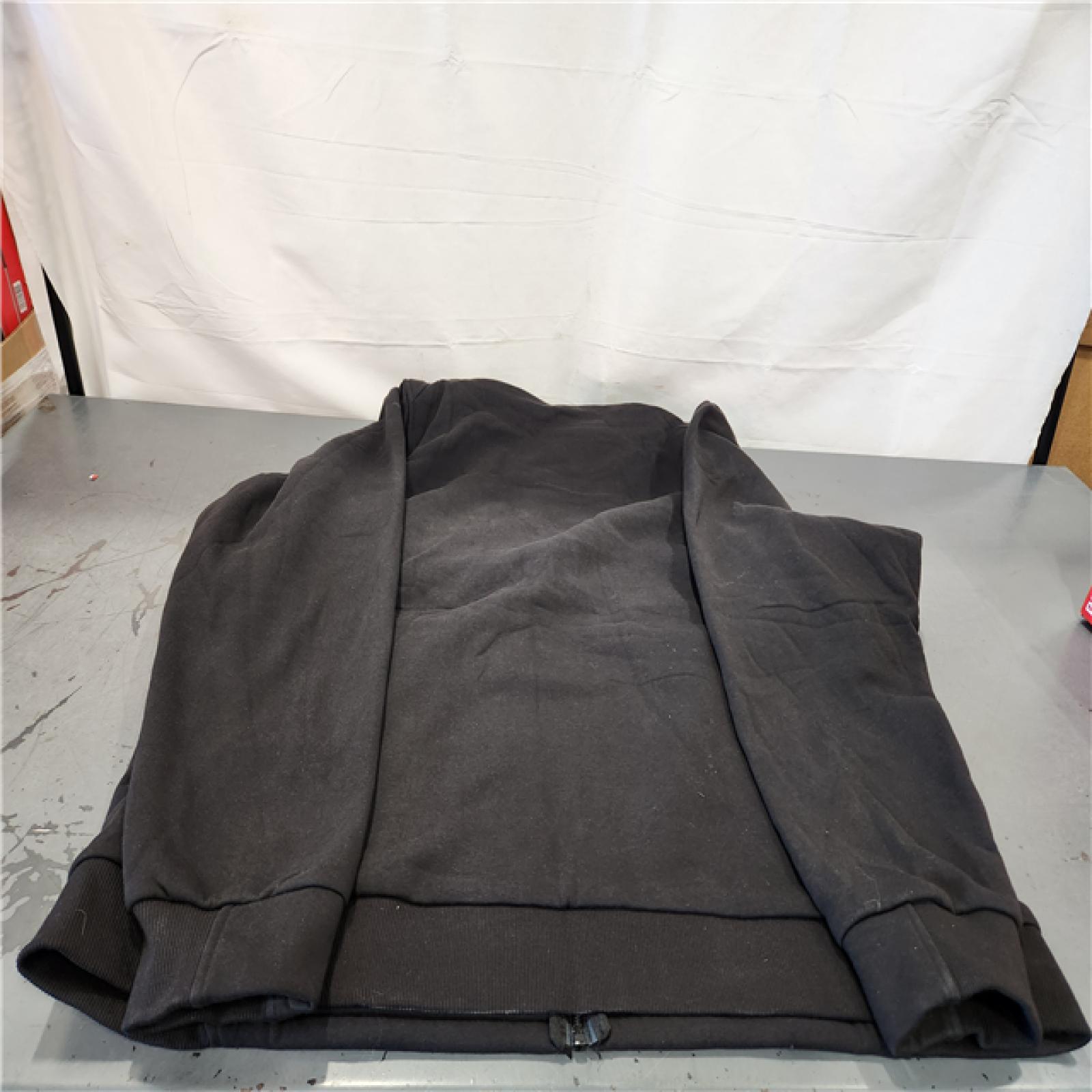 AS-IS- Milwaukee Men's 2X-Large 12-Volt Lithium-Ion Cordless Black Heated Jacket Hoodie Kit