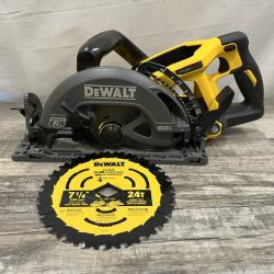 AS-IS DEWALT FLEXVOLT 60V MAX Cordless Brushless 7-1/4 in. Wormdrive Style Circular Saw (Tool Only)