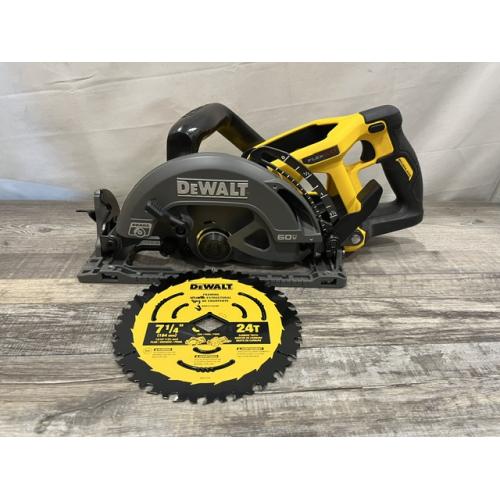 AS-IS DEWALT FLEXVOLT 60V MAX Cordless Brushless 7-1/4 in. Wormdrive Style Circular Saw (Tool Only)