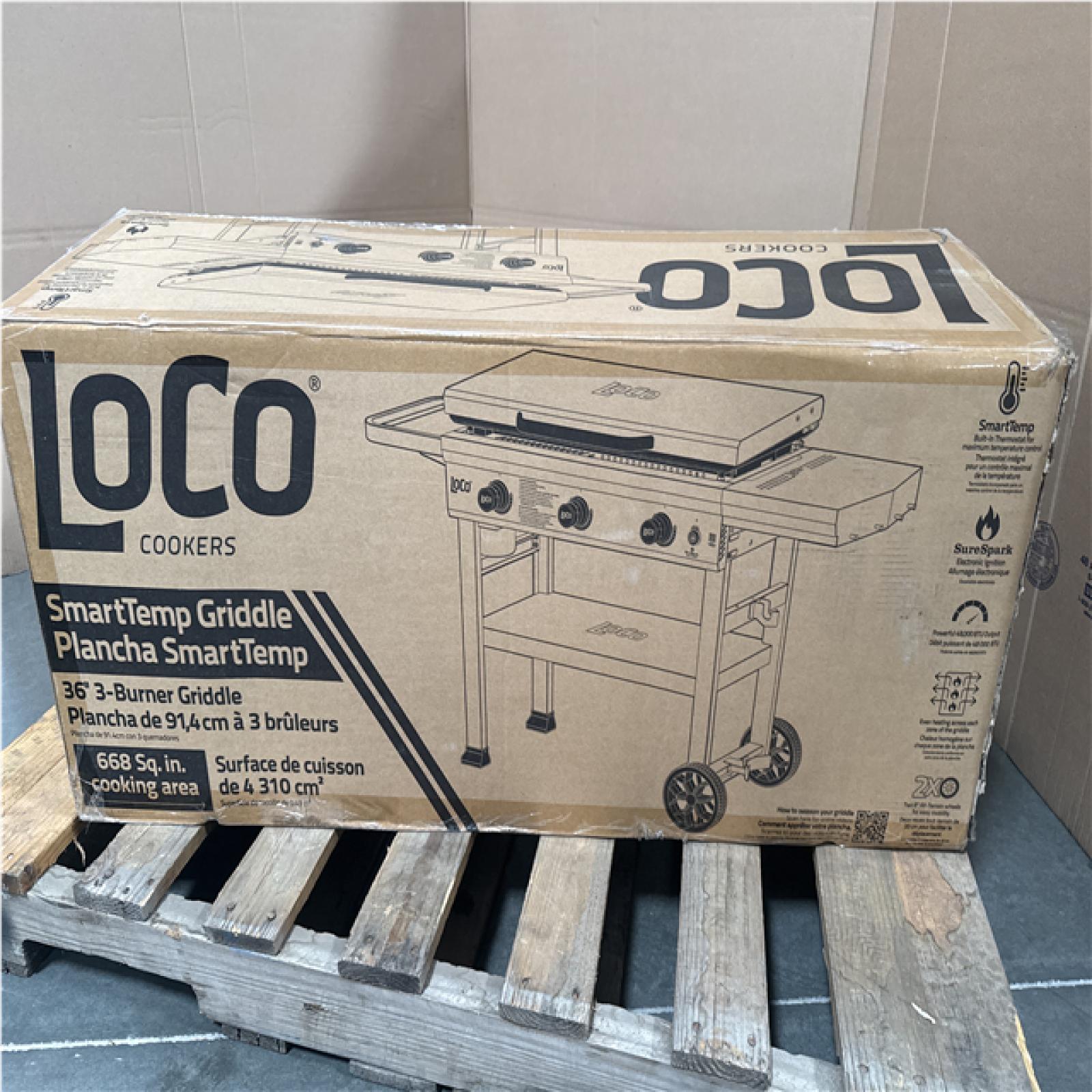 CALIFORNIA LIKE NEW LOCO COOKERS 36 3-BURNER GRIDDLE