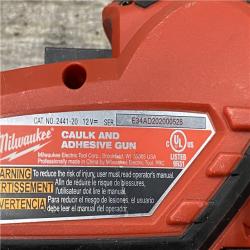 AS-IS Milwaukee 12V Lithium-Ion Cordless 10 oz. Adhesive and Caulk Gun (Tool-Only)