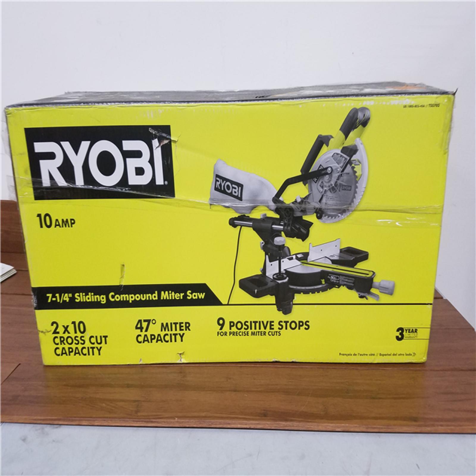 California AS-IS Ryobi 7-1/4 Sliding Compound Miter Saw