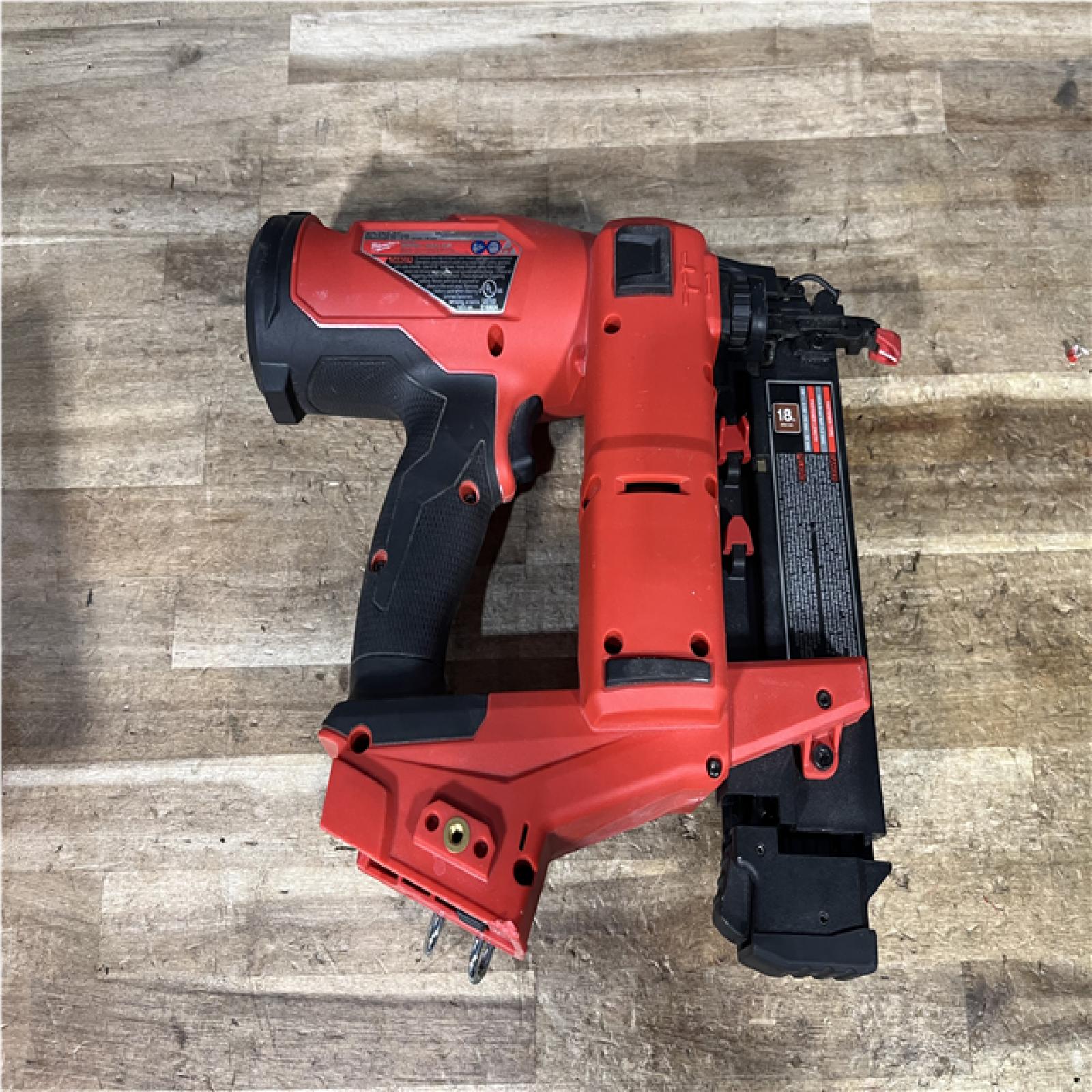 Houston Location AS-IS Milwaukee FUEL 18-Volt Lithium-Ion Brushless Cordless Gen II 18-Gauge Brad Nailer (Tool-Only)