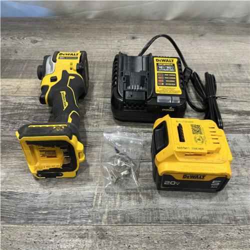 AS-IS DEWALT ATOMIC 20V MAX Lithium-Ion Cordless 1/4 in. Brushless Impact Driver Kit