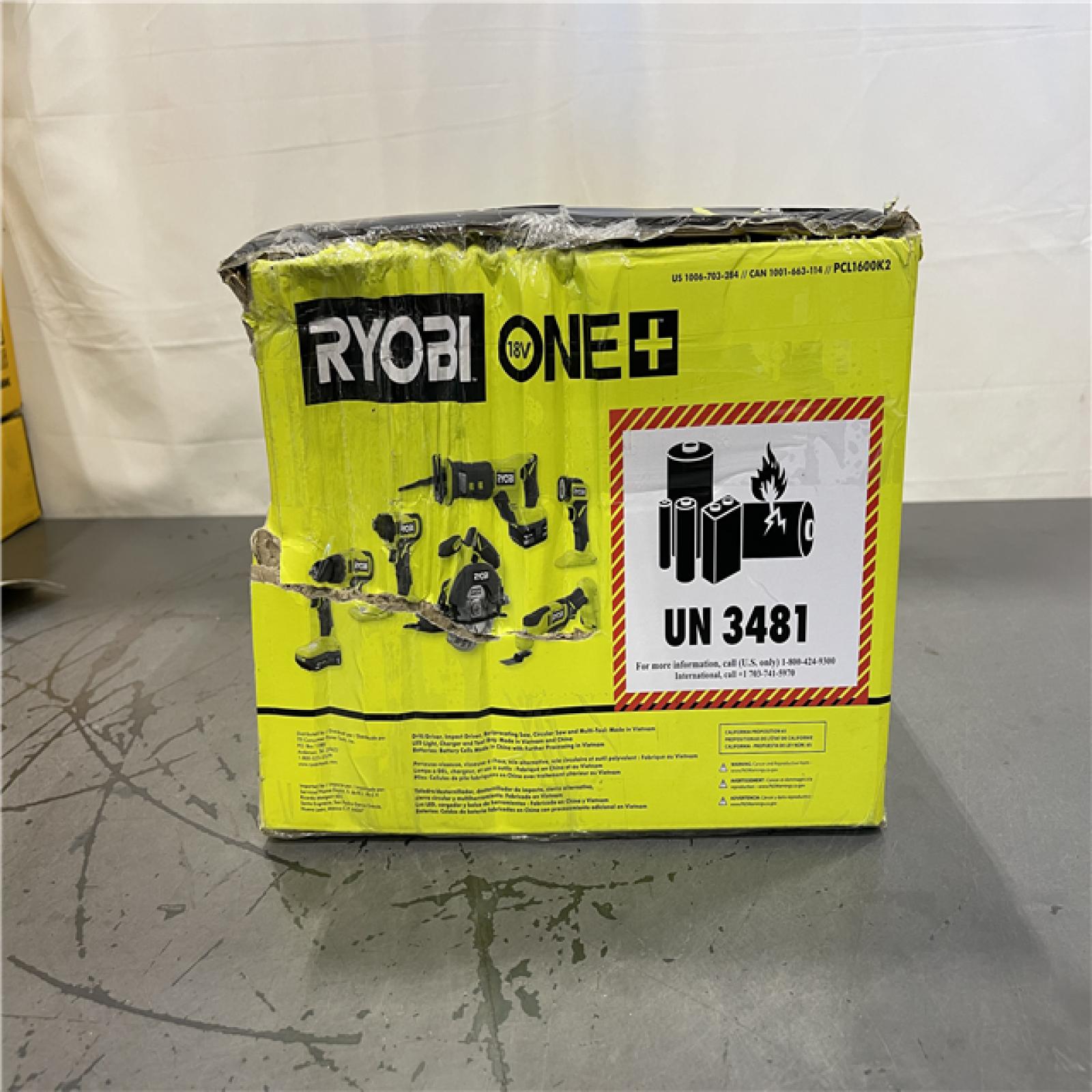 NEW! - RYOBI ONE+ 18V Cordless 6-Tool Combo Kit with 1.5 Ah Battery  4.0 Ah Battery  and Charger